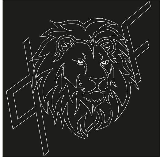 Le "L" du logo PNL a été remplacé par un Lion, symbole mythique de leur musique.